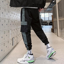 将图片加载到图库查看器,Streetwear Men's Multi Pockets Cargo Harem Pants Hip Hop Casual Male Track Pants Joggers Trousers Fashion Harajuku Men Pants channelwill-1