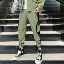 将图片加载到图库查看器,Streetwear Men's Multi Pockets Cargo Harem Pants Hip Hop Casual Male Track Pants Joggers Trousers Fashion Harajuku Men Pants channelwill-1