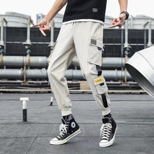将图片加载到图库查看器,Streetwear Men's Multi Pockets Cargo Harem Pants Hip Hop Casual Male Track Pants Joggers Trousers Fashion Harajuku Men Pants channelwill-1