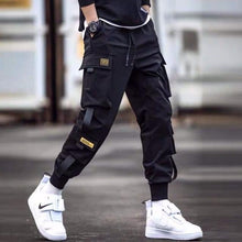 将图片加载到图库查看器,Streetwear Men's Multi Pockets Cargo Harem Pants Hip Hop Casual Male Track Pants Joggers Trousers Fashion Harajuku Men Pants channelwill-1