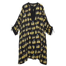 将图片加载到图库查看器，XITAO Streetwear Plus Size Dress Women Trend Printing Long Sleeve V Neck Dresses Oversized Spring Women Clothes 2020 XJ3290 channelwill-1
