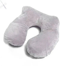 将图片加载到图库查看器，Inflatable U-shaped Neck Pillows Easy Carry Folding Portable Travel Pillow in The Car Sleeping in The Plane Train Journey channelwill-1
