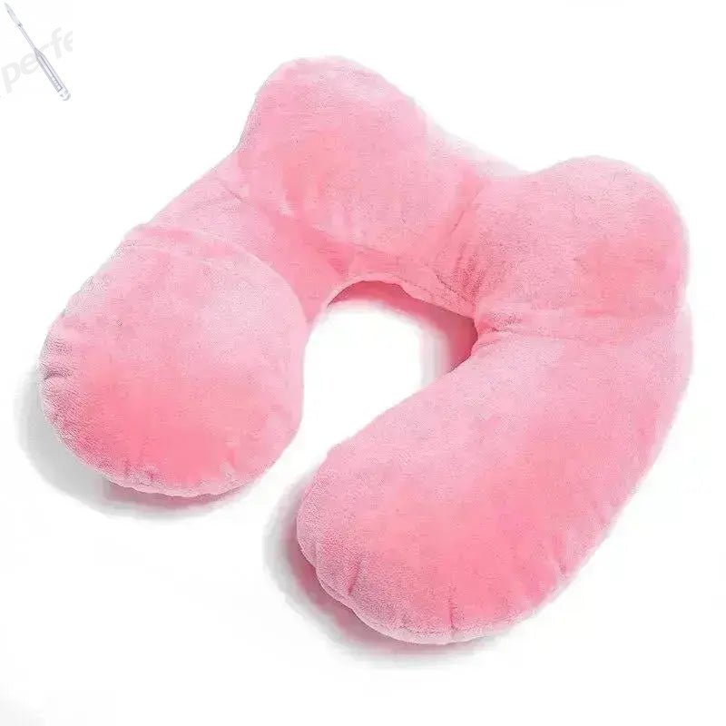 Inflatable U-shaped Neck Pillows Easy Carry Folding Portable Travel Pillow in The Car Sleeping in The Plane Train Journey channelwill-1