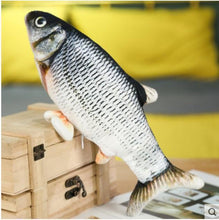 将图片加载到图库查看器，Tiktok pet toy for amusing cats electric fish imitation fish fluttering fish plush toy tail fish TIKSUPER
