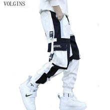 将图片加载到图库查看器，Streetwear Men&#39;s Multi Pockets Cargo Harem Pants Hip Hop Casual Male Track Pants Joggers Trousers Fashion Harajuku Men Pants channelwill-1

