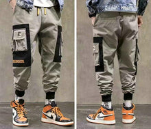 将图片加载到图库查看器，Streetwear Men&#39;s Multi Pockets Cargo Harem Pants Hip Hop Casual Male Track Pants Joggers Trousers Fashion Harajuku Men Pants channelwill-1
