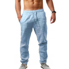 将图片加载到图库查看器，2019 Men Cotton and Linen Trousers Linho Verao Calcas Dos Homens Com Cordao Loose PantsCotton and  Men Solids Harem PANTS m-3XL channelwill-1
