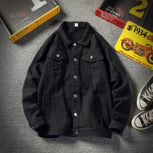 将图片加载到图库查看器，Denim Jacket Mens 2020 Spring and Autumn New Casual Korean Trend Trend Overalls Japanese Streetwear Mens Coats and Jackets channelwill-1
