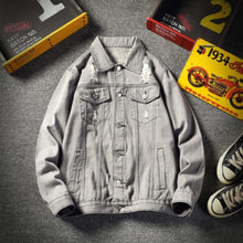将图片加载到图库查看器，Denim Jacket Mens 2020 Spring and Autumn New Casual Korean Trend Trend Overalls Japanese Streetwear Mens Coats and Jackets channelwill-1
