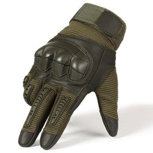 将图片加载到图库查看器，Touch Screen Hard Knuckle Tactical Gloves PU Leather Army Military Combat Airsoft Outdoor Sport Cycling Paintball Hunting Swat channelwill-1
